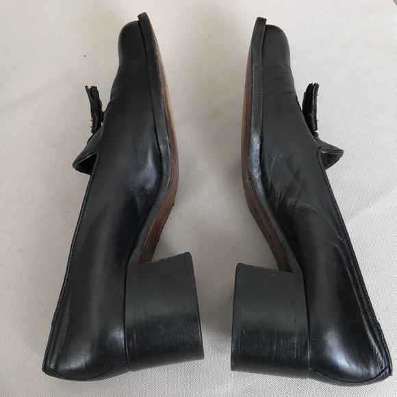 Cole Hann Italian made tassel block heeled loafers - Picture 5 of 8